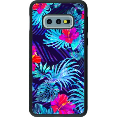 Hülle Samsung Galaxy S10e - Silikon schwarz Blue Forest