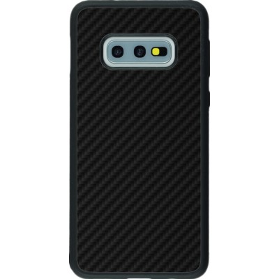 Hülle Samsung Galaxy S10e - Silikon schwarz Carbon Basic