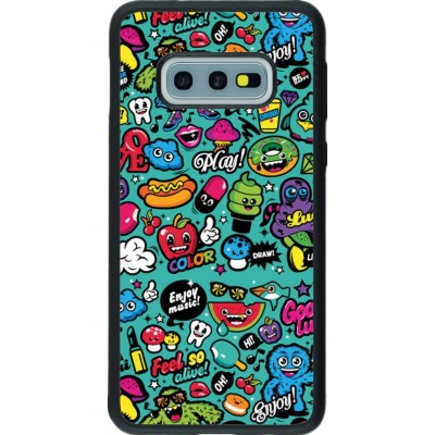 Samsung Galaxy S10e Case Hülle - Silikon schwarz Cartoons old school