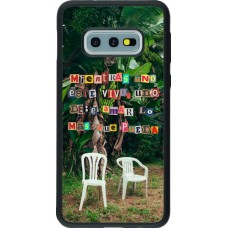 Samsung Galaxy S10e Case Hülle - Silikon schwarz Chairs DTMF