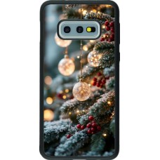 Samsung Galaxy S10e Case Hülle - Silikon schwarz Christmas 25 Xmas Decorated Tree