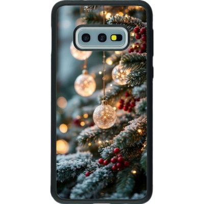 Samsung Galaxy S10e Case Hülle - Silikon schwarz Christmas 25 Xmas Decorated Tree