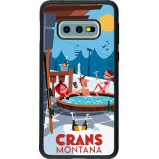 Samsung Galaxy S10e Case Hülle - Silikon schwarz Crans-Montana Mountain Jacuzzi