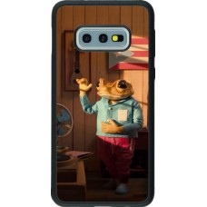Samsung Galaxy S10e Case Hülle - Silikon schwarz Dancing frog DTMF