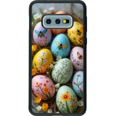 Samsung Galaxy S10e Case Hülle - Silikon schwarz Easter 2026 Eggs with bees