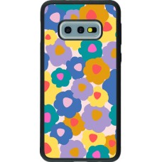 Samsung Galaxy S10e Case Hülle - Silikon schwarz Easter 2024 flower power