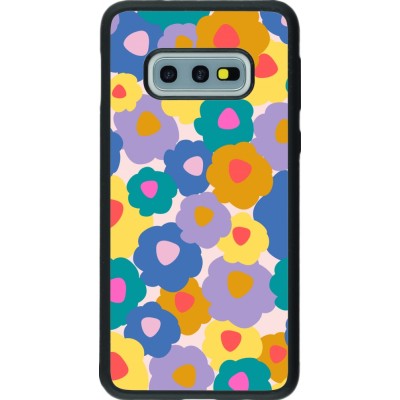 Samsung Galaxy S10e Case Hülle - Silikon schwarz Easter 2024 flower power