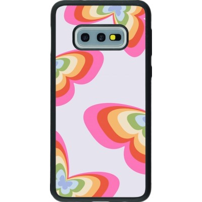 Samsung Galaxy S10e Case Hülle - Silikon schwarz Easter 2024 rainbow butterflies