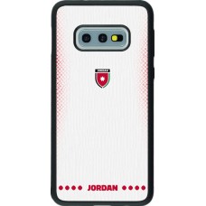 Samsung Galaxy S10e Case Hülle - Silikon schwarz Jordanien 2026 personalisierbares Fussballtrikot