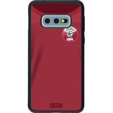Samsung Galaxy S10e Case Hülle - Silikon schwarz Katar 2022 personalisierbares Fussballtrikot