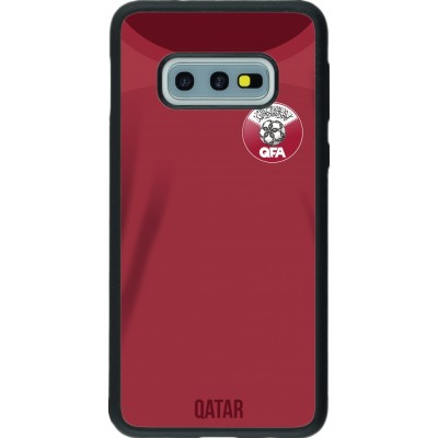 Samsung Galaxy S10e Case Hülle - Silikon schwarz Katar 2022 personalisierbares Fussballtrikot