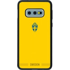 Samsung Galaxy S10e Case Hülle - Silikon schwarz Schweden 2026 personalisierbares Fussballtrikot
