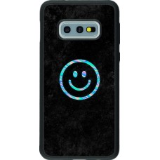 Samsung Galaxy S10e Case Hülle - Silikon schwarz Happy smiley irisirt