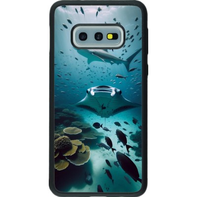 Samsung Galaxy S10e Case Hülle - Silikon schwarz Manta Lagune Reinigung