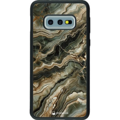 Samsung Galaxy S10e Case Hülle - Silikon schwarz Oliv Marmor