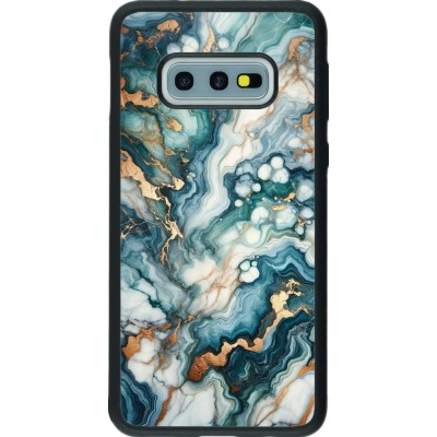 Samsung Galaxy S10e Case Hülle - Silikon schwarz Grüner Blauer Goldener Marmor