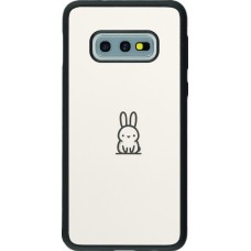 Samsung Galaxy S10e Case Hülle - Silikon schwarz Minimal Häschen Süße