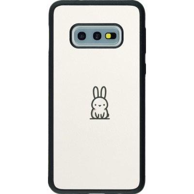 Samsung Galaxy S10e Case Hülle - Silikon schwarz Minimal Häschen Süße