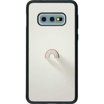 Samsung Galaxy S10e Case Hülle - Silikon schwarz Mini Regenbogen Minimal