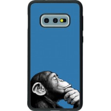 Hülle Samsung Galaxy S10e - Silikon schwarz Monkey Pop Art