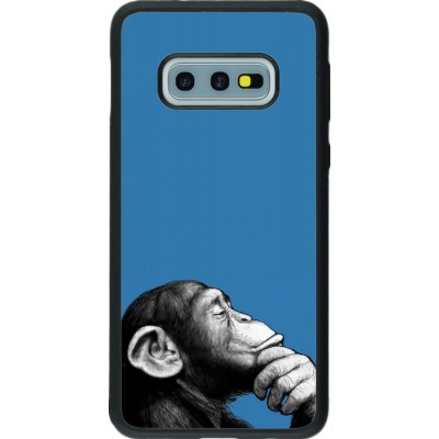 Hülle Samsung Galaxy S10e - Silikon schwarz Monkey Pop Art