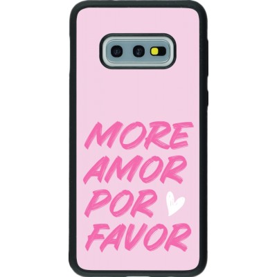 Samsung Galaxy S10e Case Hülle - Silikon schwarz More amor porfavor