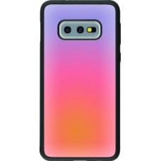 Samsung Galaxy S10e Case Hülle - Silikon schwarz Orange Pink Blue Gradient