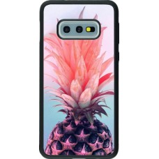 Hülle Samsung Galaxy S10e - Silikon schwarz Purple Pink Pineapple