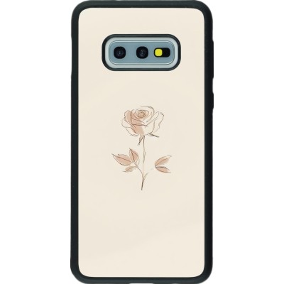 Samsung Galaxy S10e Case Hülle - Silikon schwarz Rosa Sand Minimalistisch