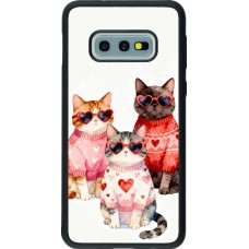 Samsung Galaxy S10e Case Hülle - Silikon schwarz Saint Valentines Day 26 Cat Love