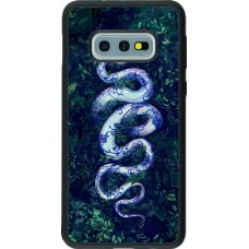 Samsung Galaxy S10e Case Hülle - Silikon schwarz Snake Blue Anaconda