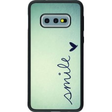 Hülle Samsung Galaxy S10e - Silikon schwarz Smile