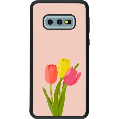 Samsung Galaxy S10e Case Hülle - Silikon schwarz Spring 23 tulip trio