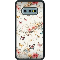 Samsung Galaxy S10e Case Hülle - Silikon schwarz Frühling 25 Leichte Schmetterlinge