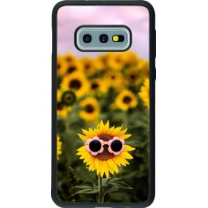 Samsung Galaxy S10e Case Hülle - Silikon schwarz Sunflower with glasses 2026