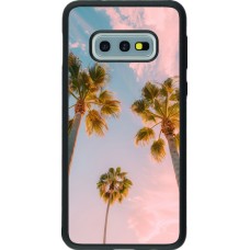 Samsung Galaxy S10e Case Hülle - Silikon schwarz Summer 2025 Palmiers