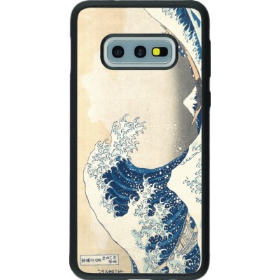 Samsung Galaxy S10e Case Hülle - Silikon schwarz Kunstbild - Die große Welle vor Kanagawa - Hokusai