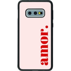 Samsung Galaxy S10e Case Hülle - Silikon schwarz Valentine 2024 amor