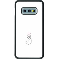 Samsung Galaxy S10e Case Hülle - Silikon schwarz Valentine 2024 heart by Millennials