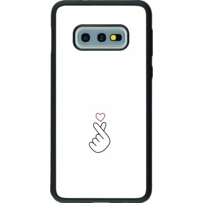 Samsung Galaxy S10e Case Hülle - Silikon schwarz Valentine 2024 heart by Millennials