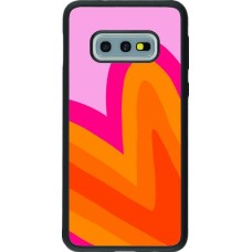 Samsung Galaxy S10e Case Hülle - Silikon schwarz Valentine 2024 heart gradient