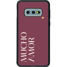 Samsung Galaxy S10e Case Hülle - Silikon schwarz Valentine 2024 mucho amor rosado