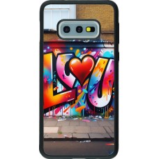 Samsung Galaxy S10e Case Hülle - Silikon schwarz Valentin 2025 Liebe U Tag