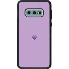 Samsung Galaxy S10e Case Hülle - Silikon schwarz Valentine 2023 purpule single heart