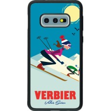 Samsung Galaxy S10e Case Hülle - Silikon schwarz Verbier Ski Downhill