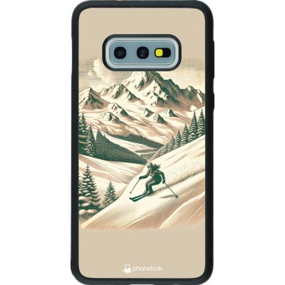 Samsung Galaxy S10e Case Hülle - Silikon schwarz Vintage Skiberg