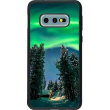 Samsung Galaxy S10e Case Hülle - Silikon schwarz Winter 22 Northern Lights