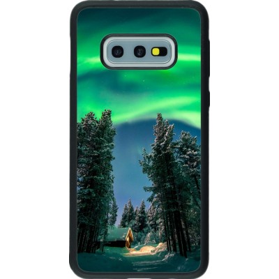 Samsung Galaxy S10e Case Hülle - Silikon schwarz Winter 22 Northern Lights