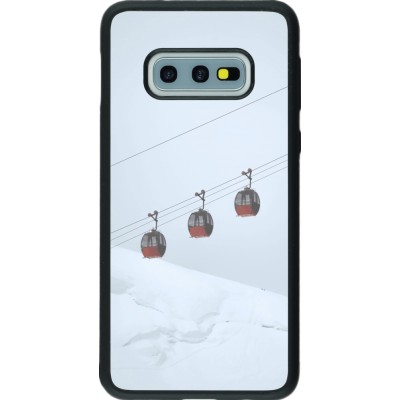 Samsung Galaxy S10e Case Hülle - Silikon schwarz Winter 22 ski lift