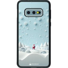 Samsung Galaxy S10e Case Hülle - Silikon schwarz Weihnachten 2023 Kleiner Vater Schneeflocke